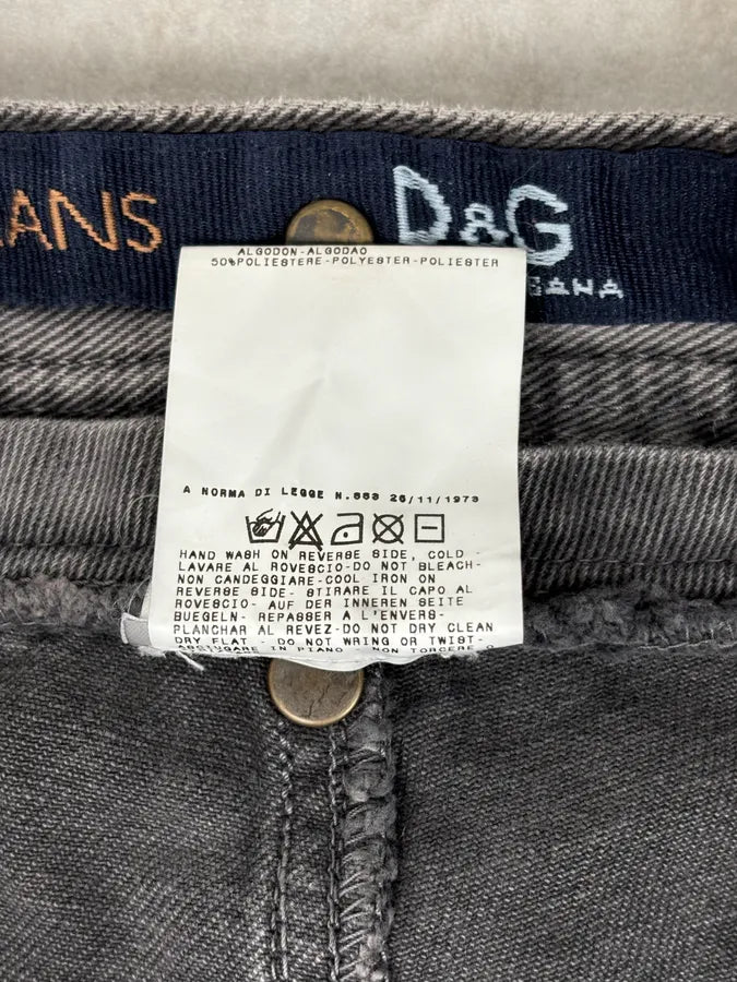 AW2003 Dolce & Gabbana Taupe Zip Waisted Jeans AWwqqyw 9