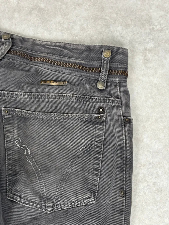 AW2003 Dolce & Gabbana Taupe Zip Waisted Jeans AWwqqyw 4