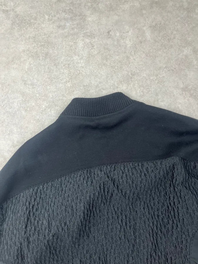 Dries Van Noten Black Hybrid Waffle Jacket JUehLUJ 4