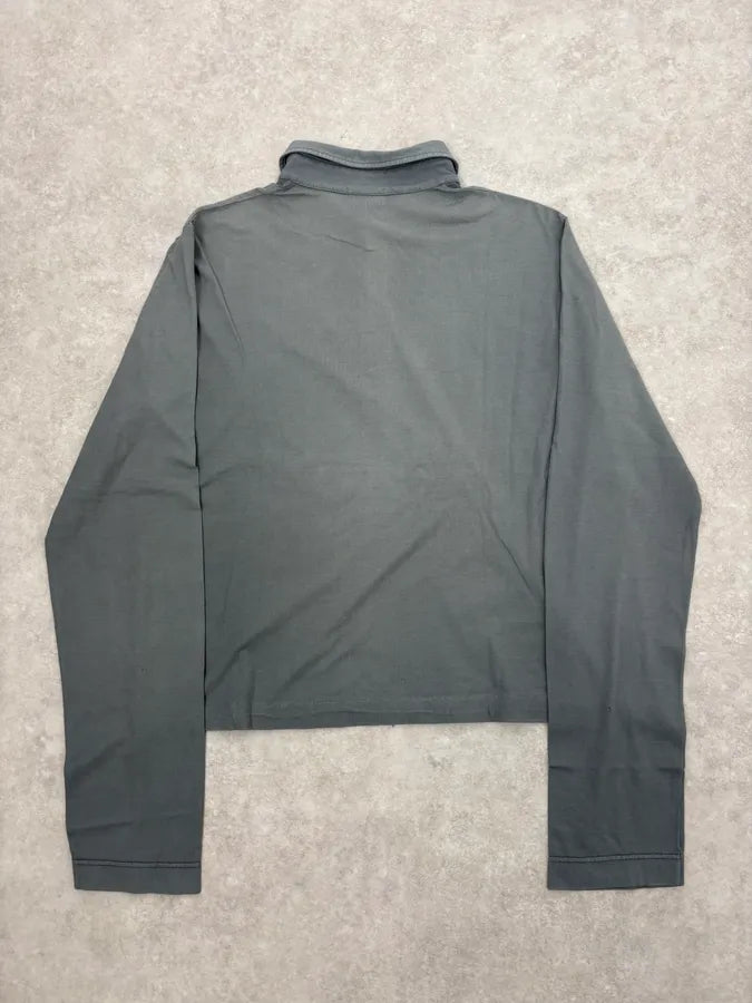 2000s Dries Van Noten Blue Cropped Faded Polo Longsleeves NNasovo 5