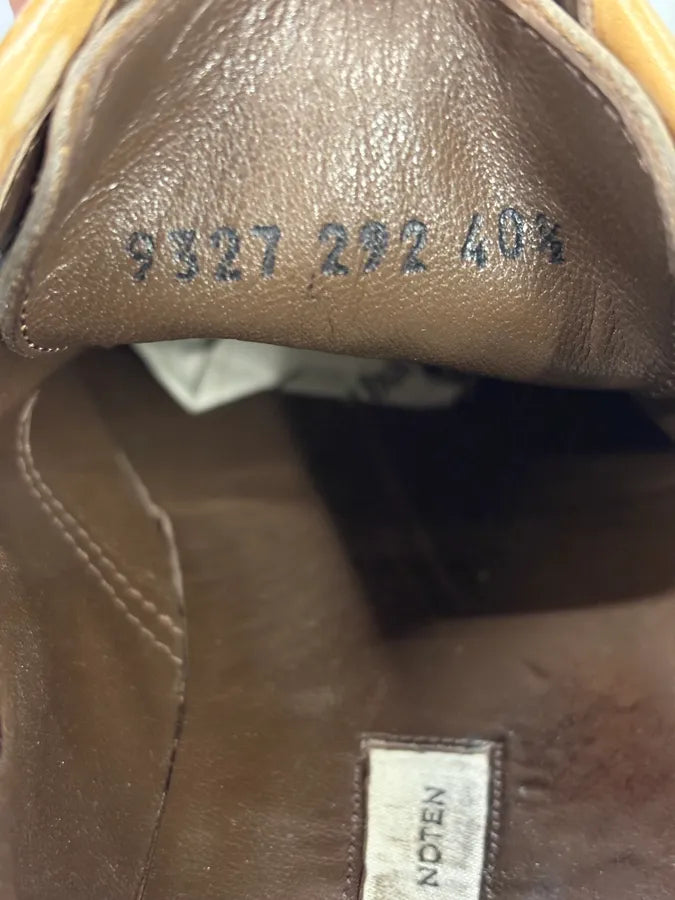 2000s Dries Van Noten Eyeled Camel Leather Loafers OybsfSE 8