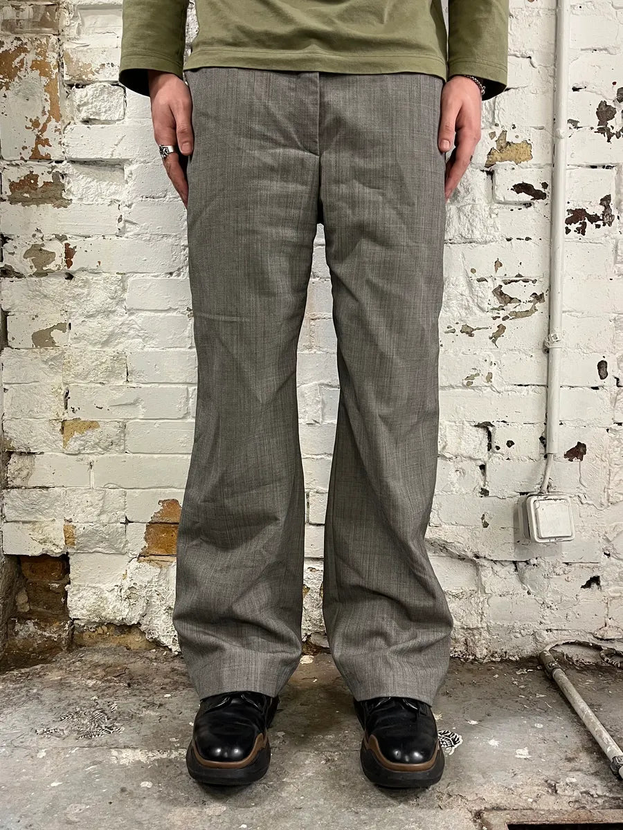 2000s Dries Van Noten Grey Classy Pants OVNsYhz 1