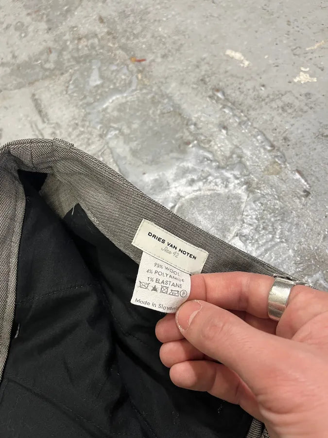 2000s Dries Van Noten Grey Classy Pants OVNsYhz 11