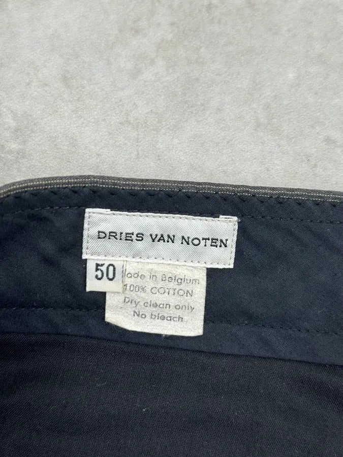 2000s Dries van Noten Grey Tailored Pinstripe Pants tKEgELA 8
