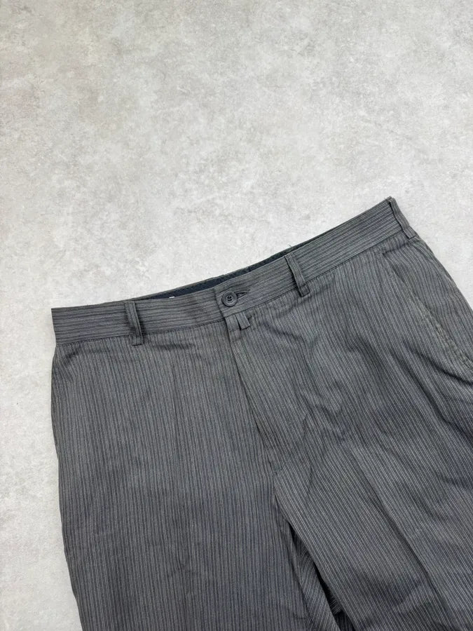 2000s Dries van Noten Grey Tailored Pinstripe Pants tKEgELA 6