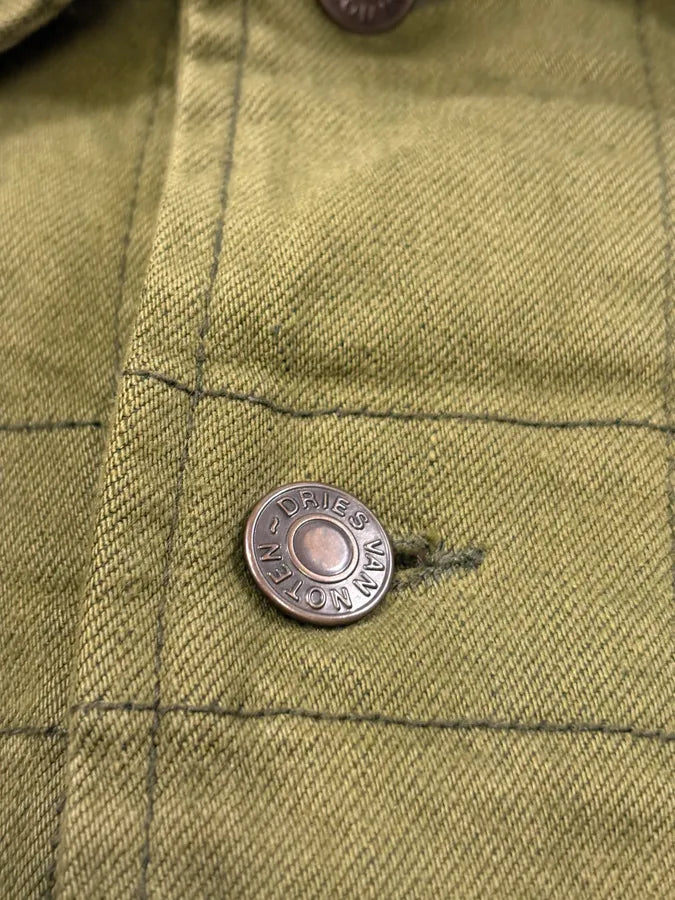 2000s Dries Van Noten Military Green Buttoned Jacket ZpMUxTT 6