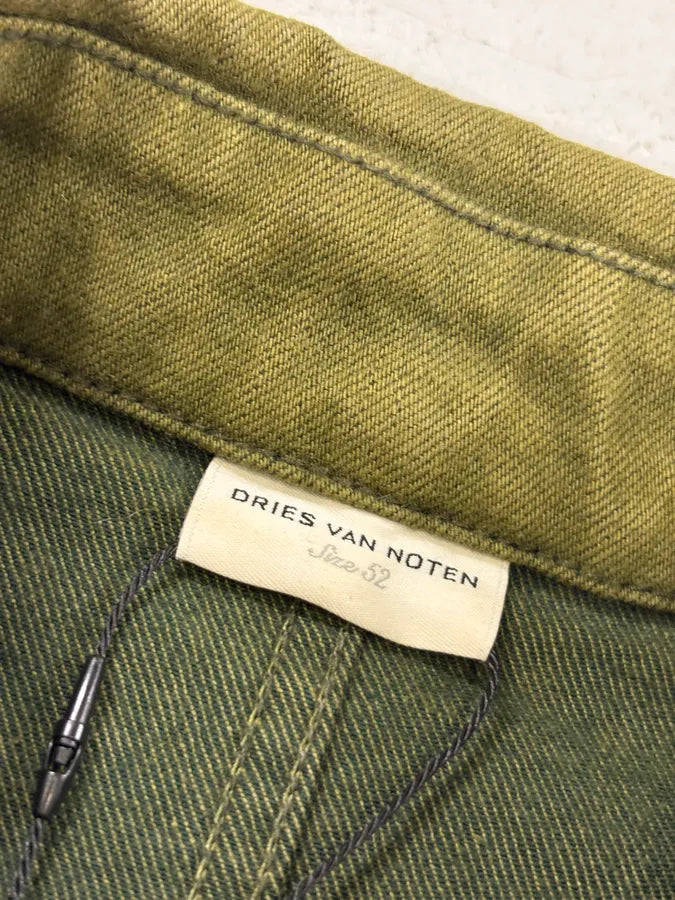 2000s Dries Van Noten Military Green Buttoned Jacket ZpMUxTT 7