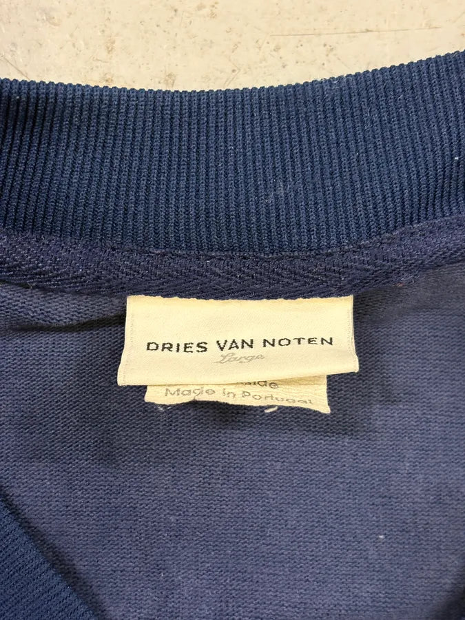 2000s Dries van Noten Navy & Orange Striped Track Jacket VBzAdqg 8