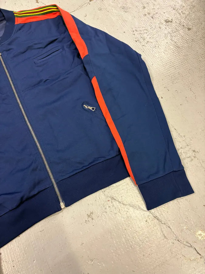 2000s Dries van Noten Navy & Orange Striped Track Jacket VBzAdqg 7
