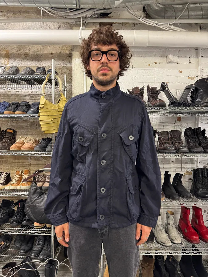 2000s Dries Van Noten Navy Cargo Multi Pockets Jacket XunbtMV 1