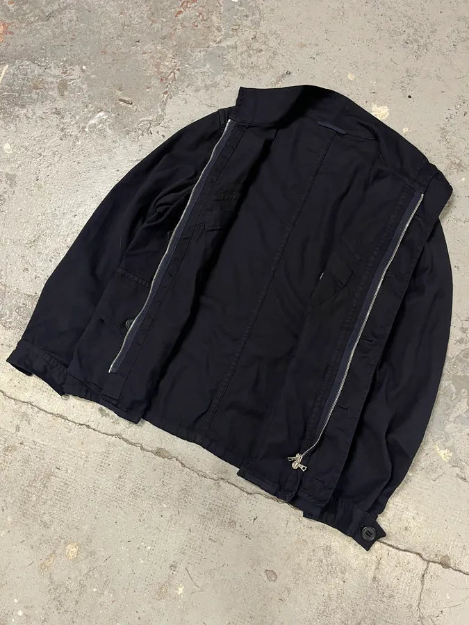 2000s Dries Van Noten Navy Cargo Multi Pockets Jacket XunbtMV 4