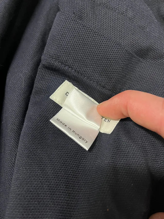 2000s Dries Van Noten Navy Cargo Multi Pockets Jacket XunbtMV 8