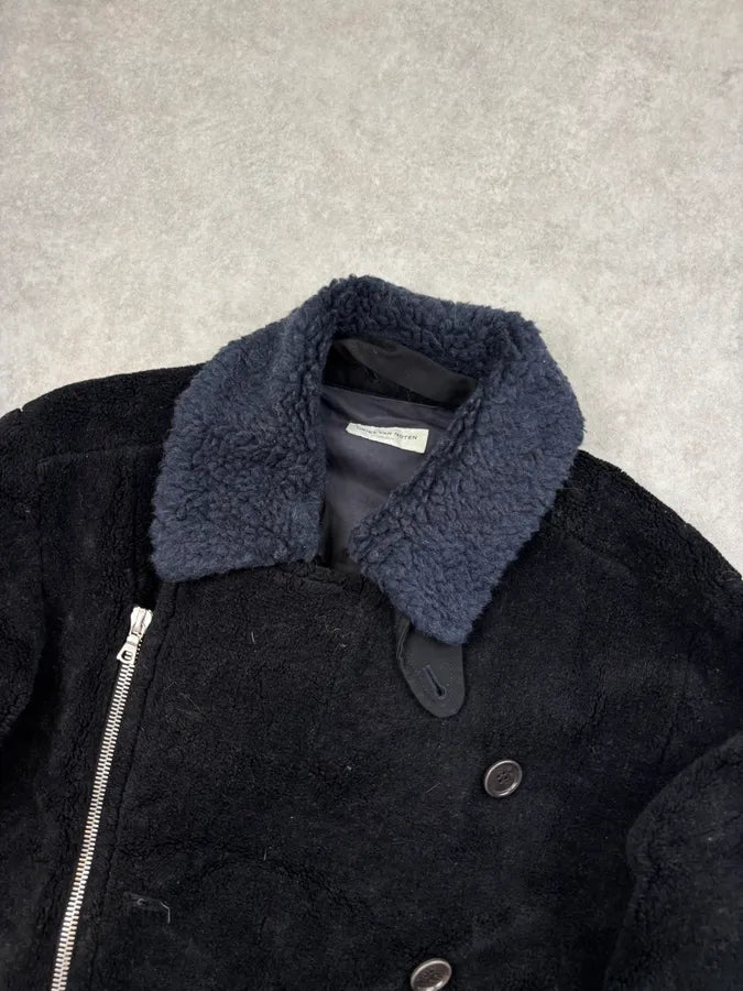 2010s Dries Van Noten Navy Cozy Asymmetrical Jacket bzMByNP 3
