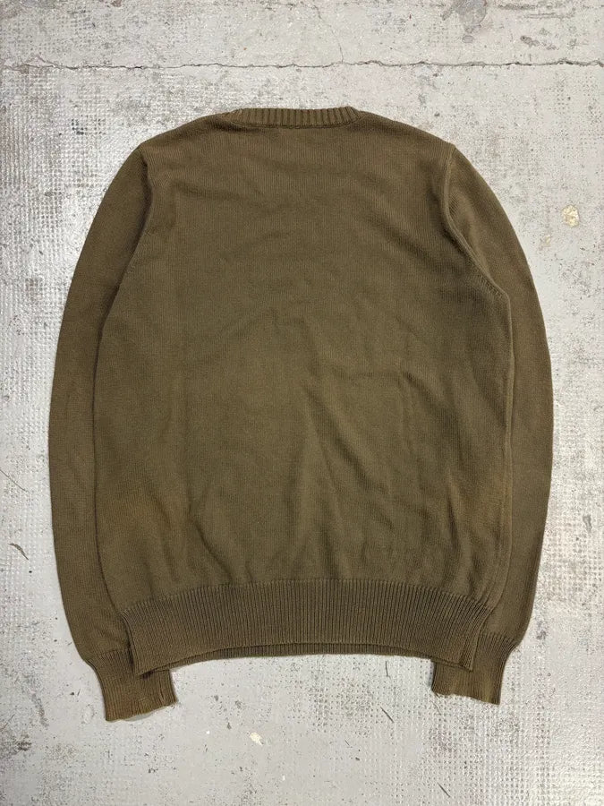 2000s Dries Van Noten Olive Green Sweater lInCpWS 5