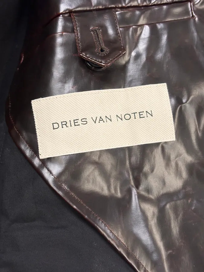 2000s Dries van Noten Oversized Dark Brown Trenchcoat  vuQsXuV 9