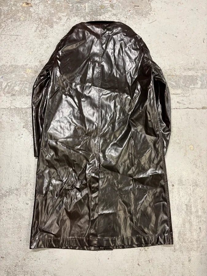 2000s Dries van Noten Oversized Dark Brown Trenchcoat  vuQsXuV 5