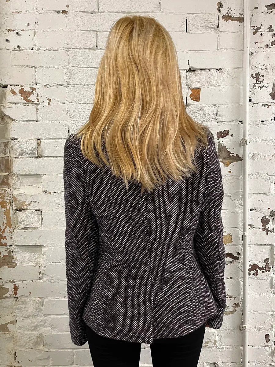 2000s Dries Van Noten Purple Wool Blazer Jacket pOpaLLu 1