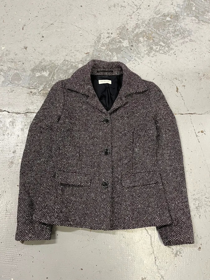 2000s Dries Van Noten Purple Wool Blazer Jacket pOpaLLu 2