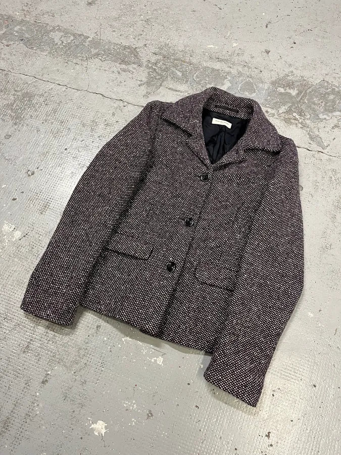 2000s Dries Van Noten Purple Wool Blazer Jacket pOpaLLu 3