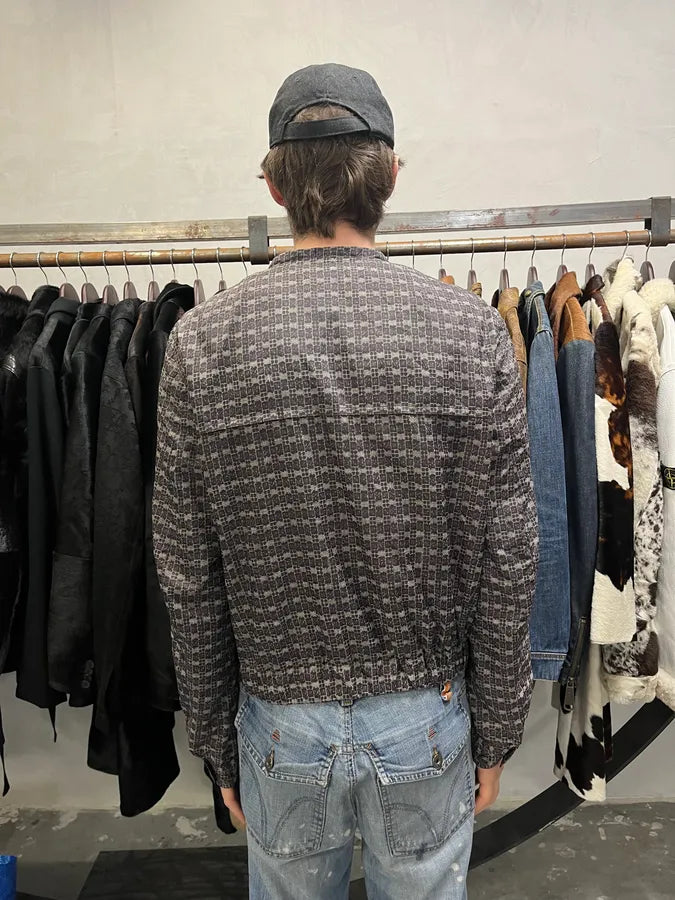 2000s Dries Van Noten Purple Zip-up Cozy Jacket aQdCshW 3