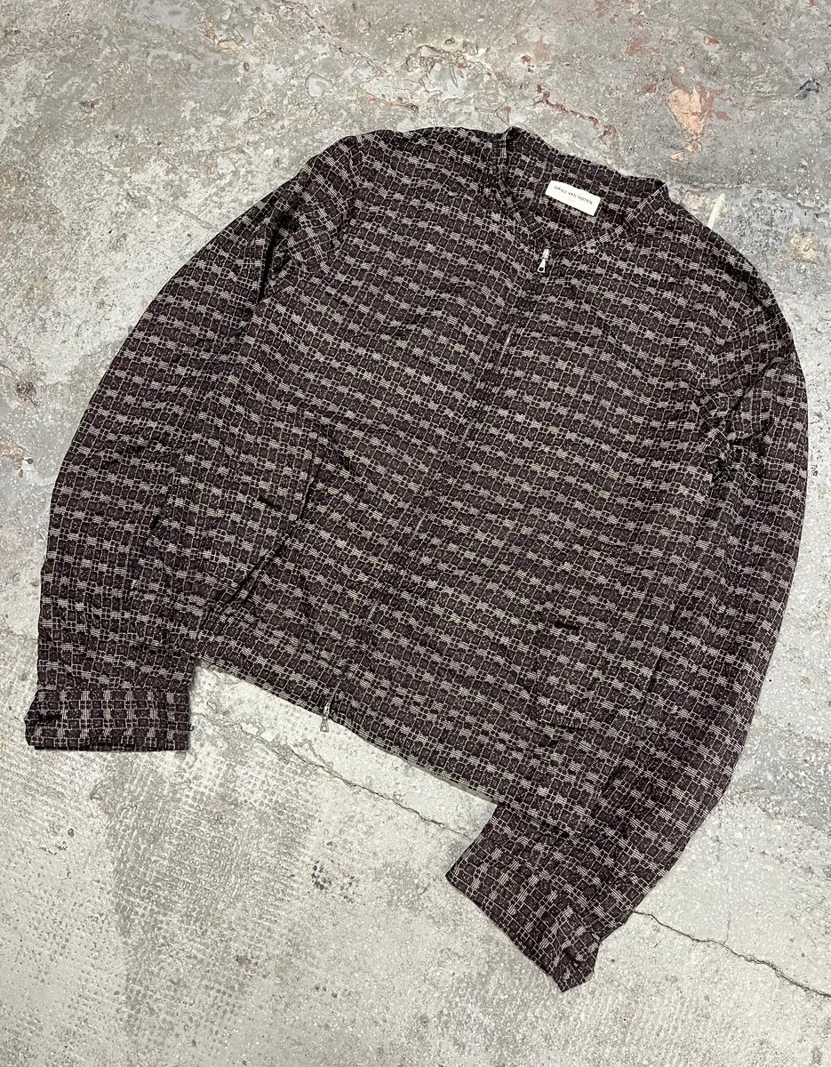 2000s Dries Van Noten Purple Zip-up Cozy Jacket aQdCshW 4