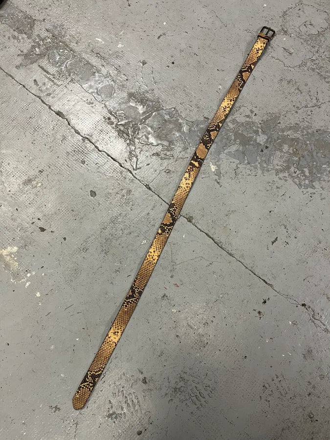 2000s Dries Van Noten Python Effect Leather Belt EGqZxyA 10