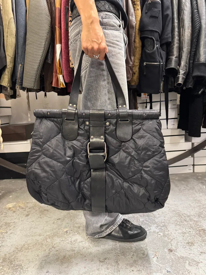 2000s Dries Van Noten Quilted Balck Handle Bag qTqKoKB 1