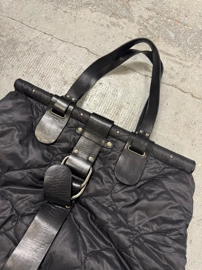 2000s Dries Van Noten Quilted Balck Handle Bag qTqKoKB 3