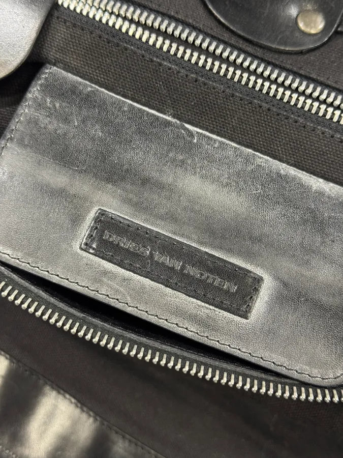 2000s Dries Van Noten Quilted Balck Handle Bag qTqKoKB 7