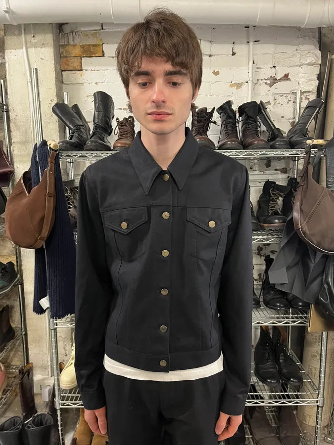 2000s Dries Van Noten Wool Navy Simple Jacket (S/M) kWwyyGS 1