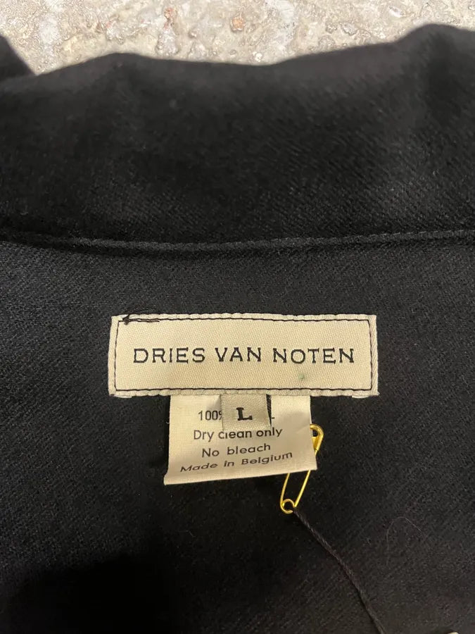 2000s Dries Van Noten Wool Navy Simple Jacket (S/M) kWwyyGS 7