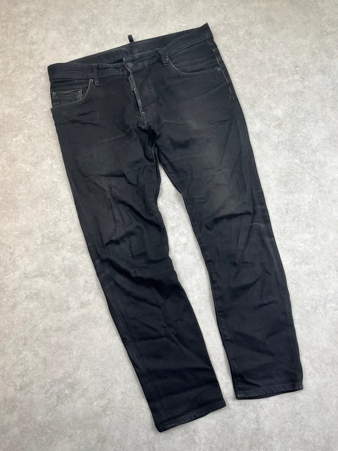 AW2017 Dsquared Black Slim Denim Jeans dmgWtPS 4