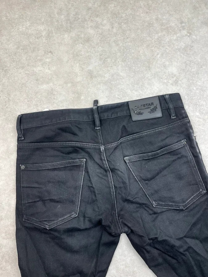 AW2017 Dsquared Black Slim Denim Jeans dmgWtPS 7