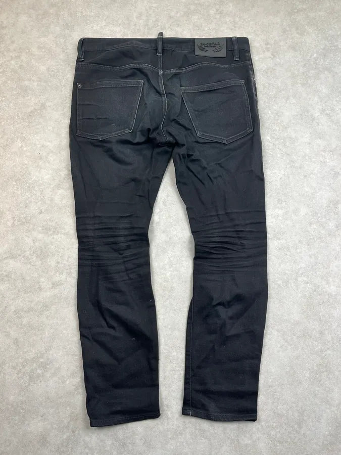 AW2017 Dsquared Black Slim Denim Jeans dmgWtPS 6