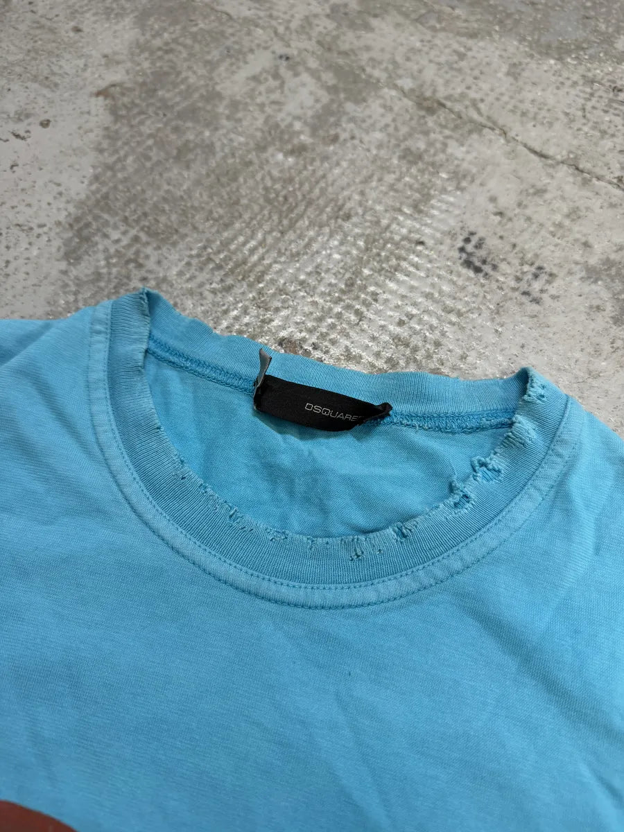 2000s Dsquared2 1964 Baby Blue T-Shirt wSfMjFm 4