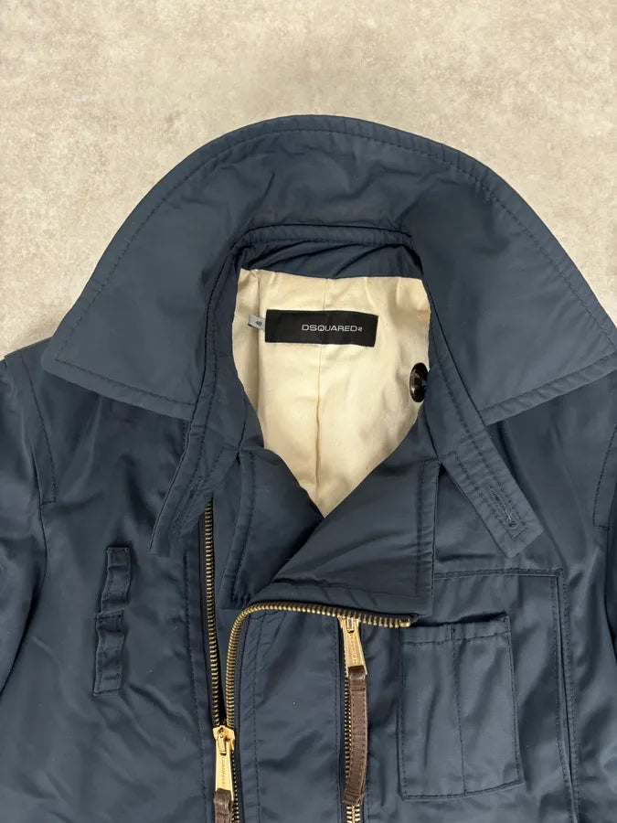 AW2007 Dsquared2 Asymmetrical Navy Cargo Jacket PewcBAx 4