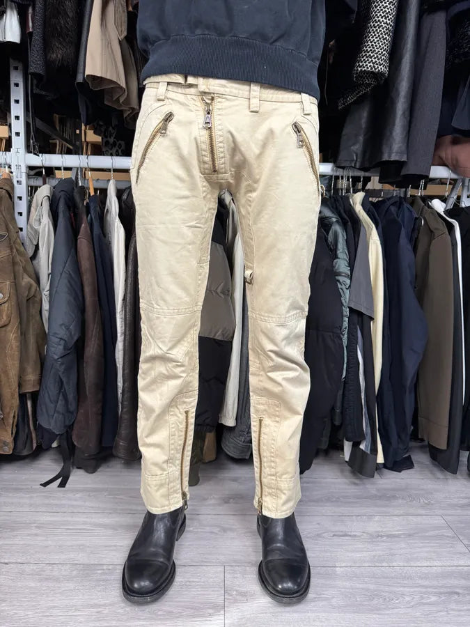 2000s Dsquared2 Beige Desert Cargo Pants IcYJCJa 1