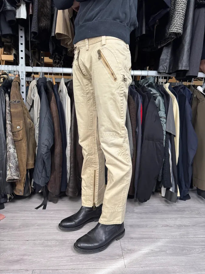 2000s Dsquared2 Beige Desert Cargo Pants IcYJCJa 2