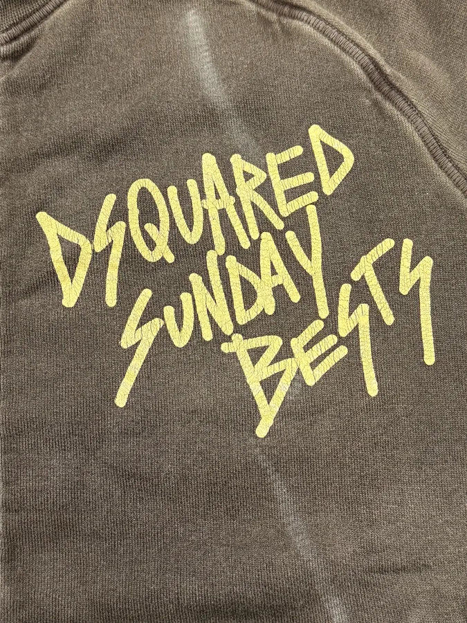 2000s Dsquared2 Brown « Sunday Bet » Zip-up Sweater eVRfUkM 5