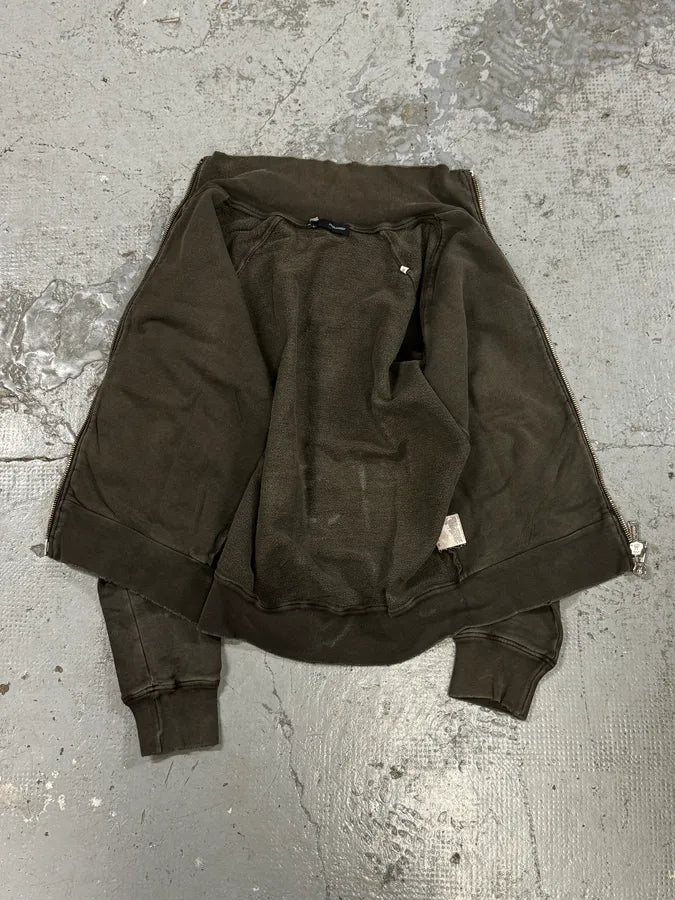 2000s Dsquared2 Brown « Sunday Bet » Zip-up Sweater eVRfUkM 6