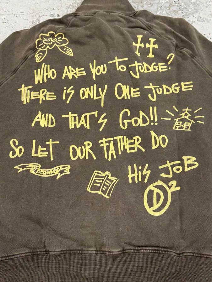 2000s Dsquared2 Brown « Sunday Bet » Zip-up Sweater eVRfUkM 4