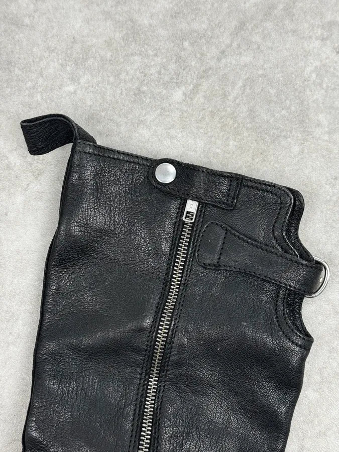 2000s Dsquared2 Black Avant-Garde Rebel Leather Boots sSMsrNH 4