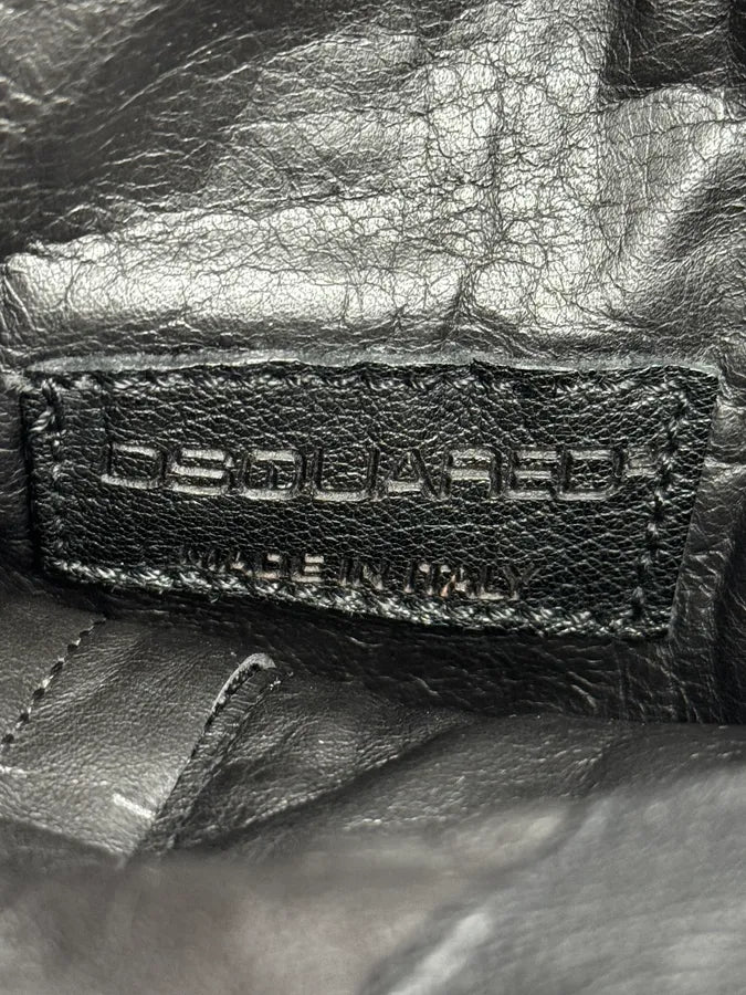 2000s Dsquared2 Black Avant-Garde Rebel Leather Boots sSMsrNH 9