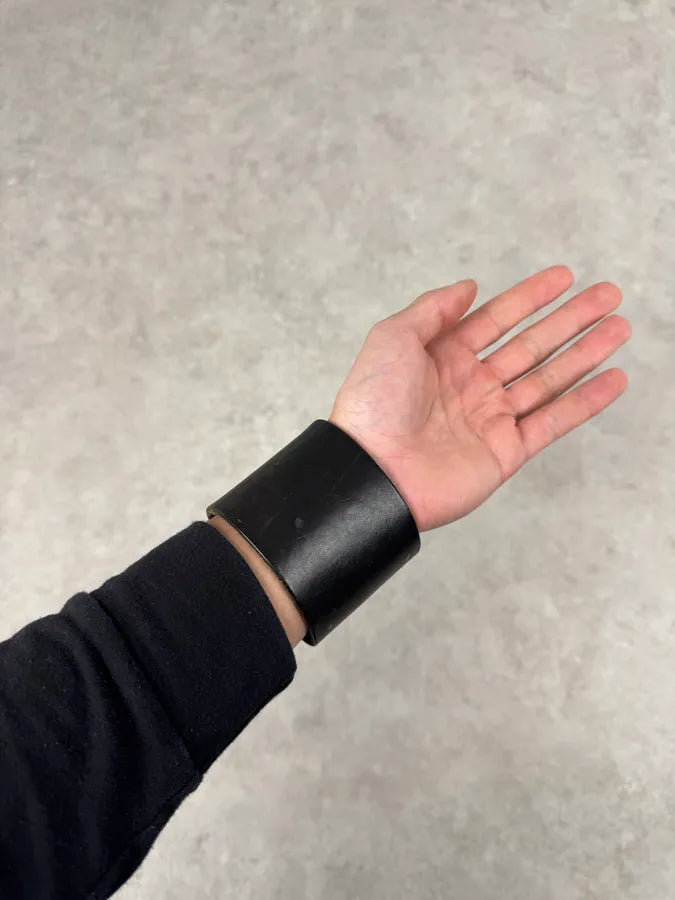 2000s Dsquared2 Black Leather Armband Bracelet wMzqdNL 1
