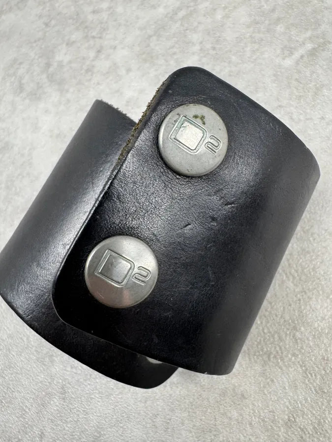 2000s Dsquared2 Black Leather Armband Bracelet wMzqdNL 5