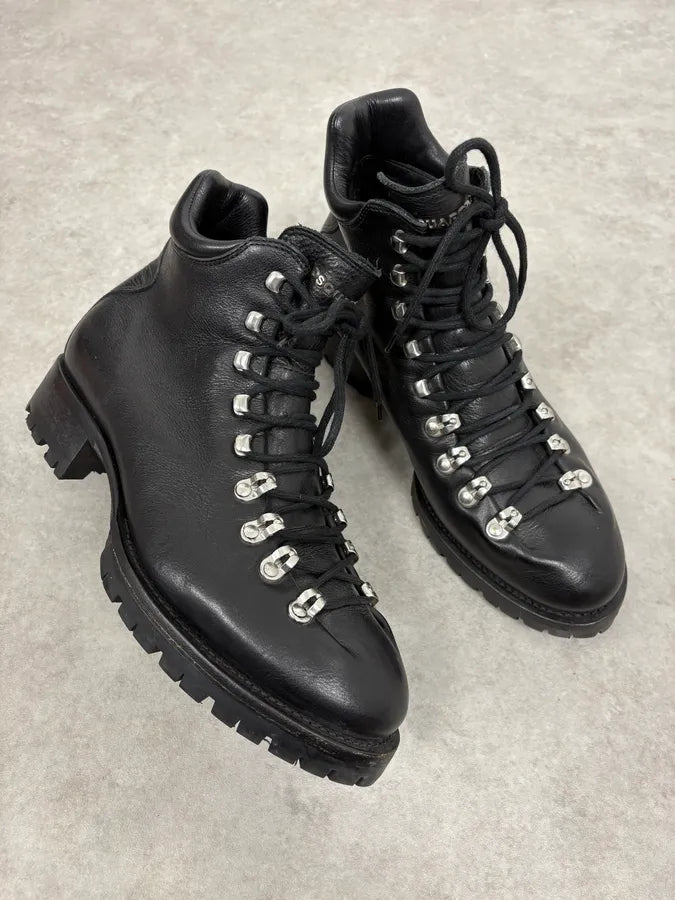 2000s Dsquared2 Black Leather Boots jtOADvH 3