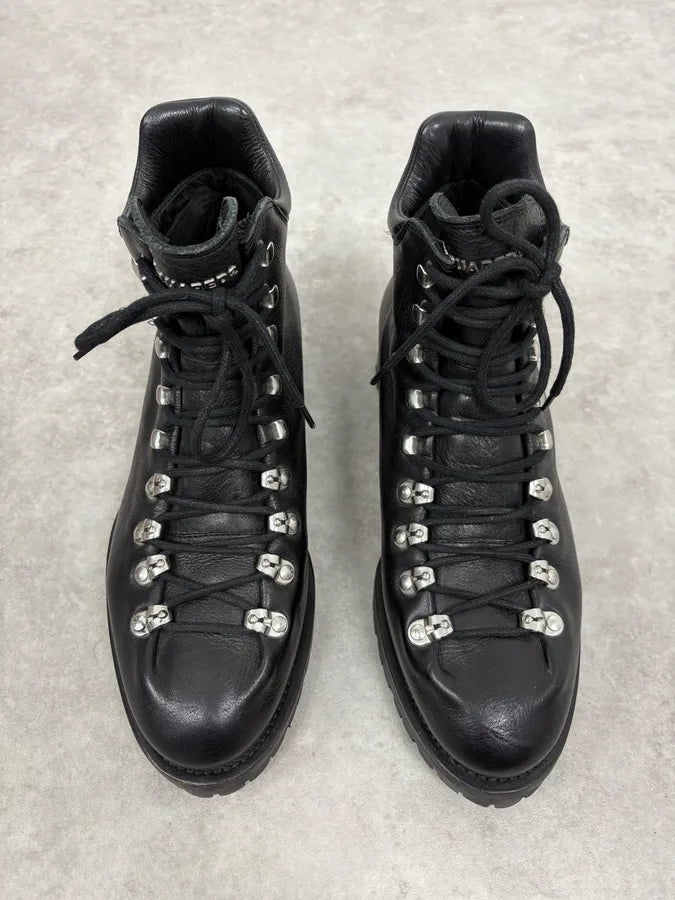 2000s Dsquared2 Black Leather Boots jtOADvH 1