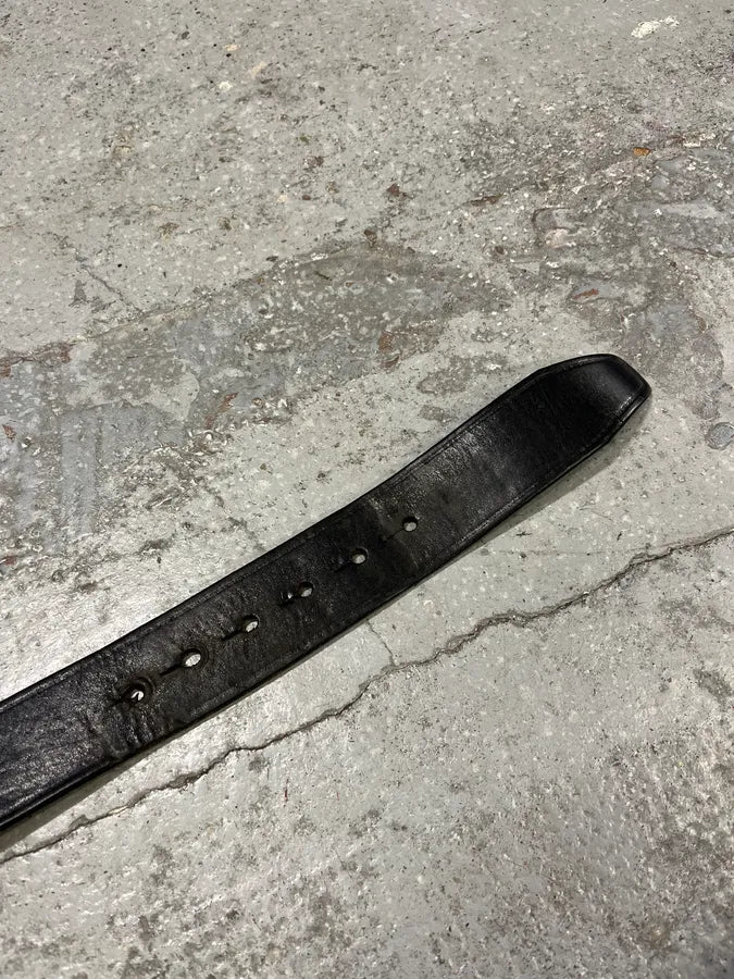 2000s Dsquared2 Black Leather Premium Belt RcZVQNH 6