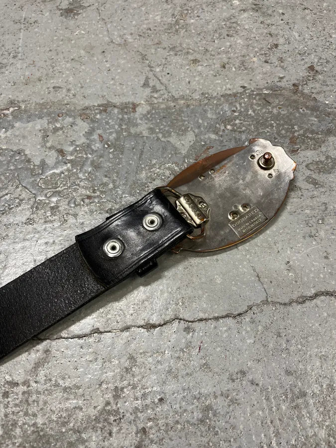 2000s Dsquared2 Black Leather Premium Belt RcZVQNH 7