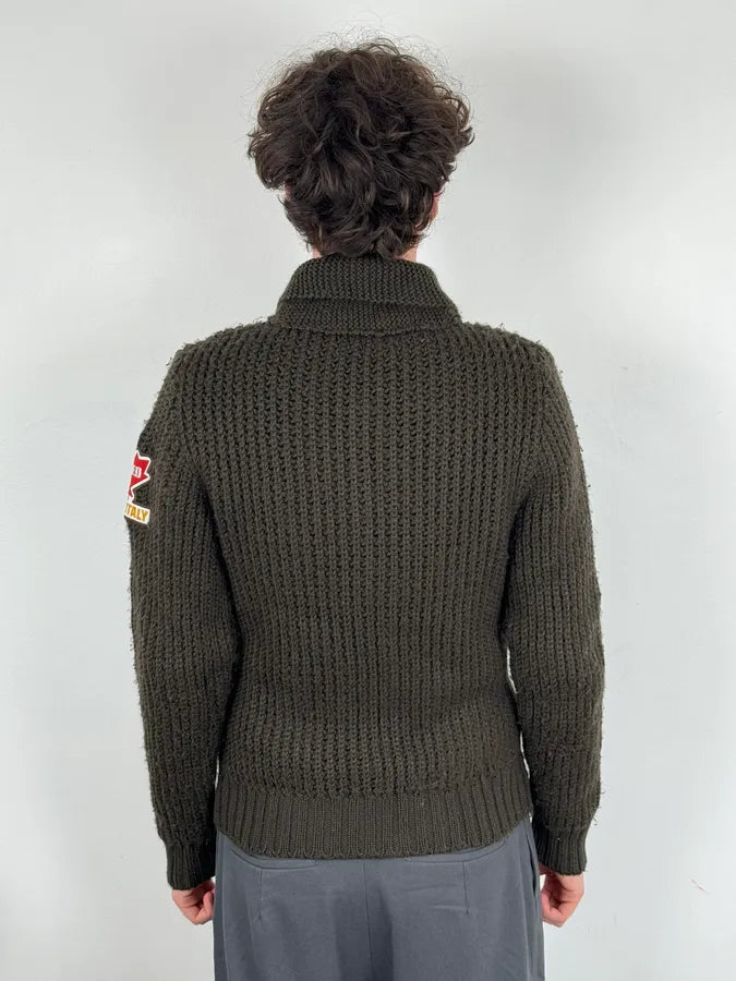 2000s Dsquared2 Brown Premium Zip-up Cardigan Sweater fCnkdkL 2